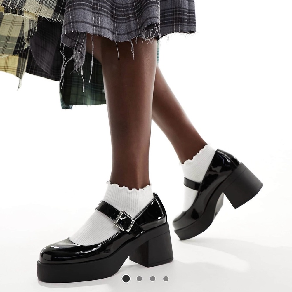 Black Mary Jane Platform Shoes